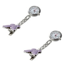 2X Montre Infirmiere Violet