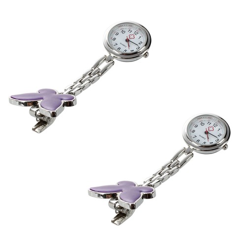 Montre infirmiere violet - 2x,