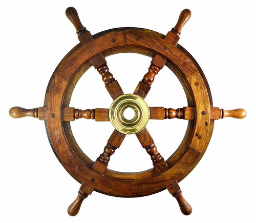 18" laiton nautique marron