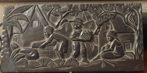 Bas relief sculpté - relief,