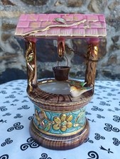 Hubert Bequet puits en céramique à l'oiseau