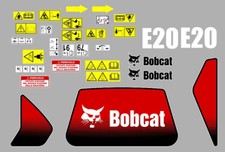 Bobcat E 20 1 Autocollants Kit Complet