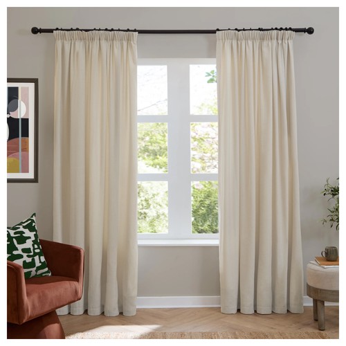 Furn rideaux plis plats - -,