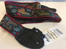 Souldier "Koi" Guitar Strap with Black Leather Ends *Free Shipping in the USA