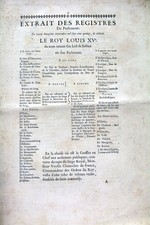 PLAN DU LIT DE JUSTICE LE ROI
