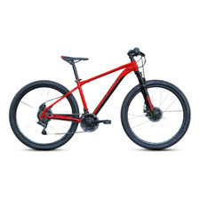 Vélo De Montagne MTB Homme 29" Taille 43 Acier Rouge Freins À Disque 7x3v