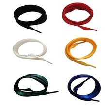 Lacets Chaussures 6 Paires Lacets de Satin 130cm Lacets de Ruban en Soie pour...
