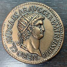 MEDAILLE MDP - NERON - REPRODUCTION D'UN DUPONDIUS (AVERS) ET SESTERCE (REVERS)