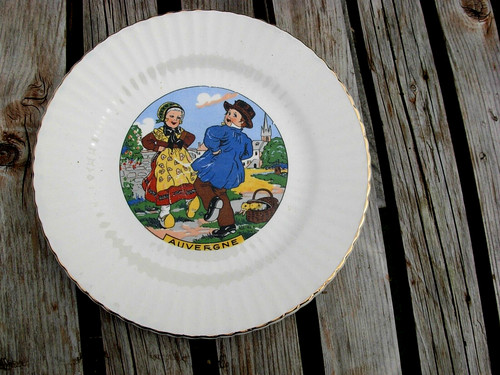 Assiette ancienne digoin - assiette,