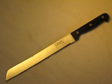 pre-owned GINSU PROFESSIONAL serrated slicer knife slicing cutlery 8" stainless