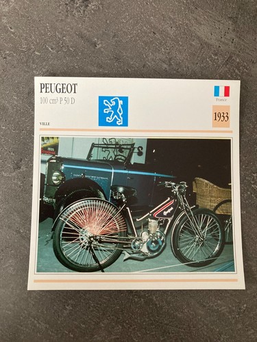 Carte fiche moto collection - fiche,