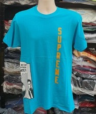 SS17 Supreme X Thrasher Style Boyfriend T-Shirt Taille M Bleu Sarcelle T-Shirt