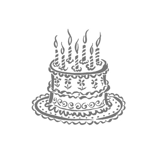 Tampon bois gateau - tampon,