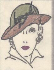 Patron De Couture Vintage 1939 Chapeau S22 Moyen (R801)