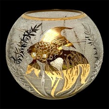 VASE VERRE GRAVÉ À L'ACIDE