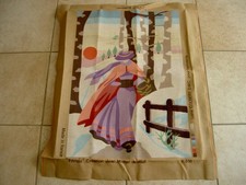 CANEVAS DMC Tapisserie point lancé "FRIMAS de JM JOUILLAT" vintage 63 X 45 cm