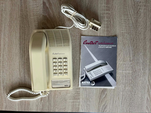 Téléphone fixe vintage matra - fixe,