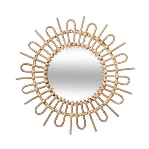 Miroir mural rotin soleil - miroir,