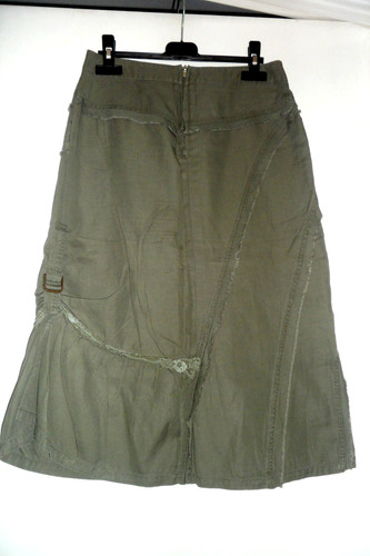 Bleu sym jupe kaki mi - de,