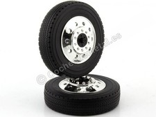 Jeu de 2 Roues Avant Chromées