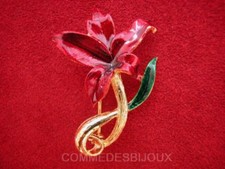 Broche "Fleur Enroulée" N° 2 dorée Pétales Printemps Eté - Bijoux pur Vintage
