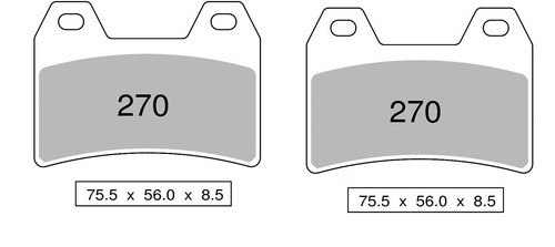 Coppia plaquettes frein - coppia, de