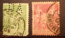 FRANCE - 2 timbres Type SAGE -