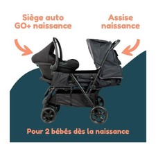 Poussette double jumeaux -