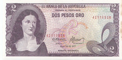 Colombie billet banque - colombie, 2