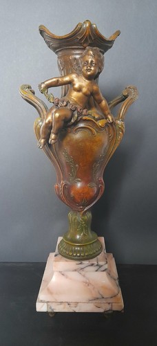 Vase régule patiné 1900