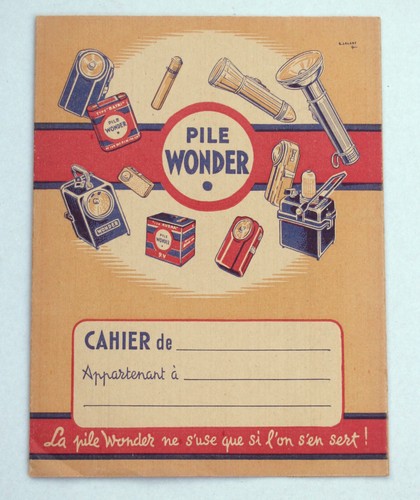 Protège cahier pile wonder - protège-cahier,