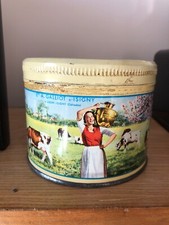 Ancienne boite en métal  caramels Isicrem Galliot d'Isigny