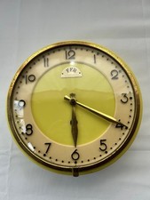 Ancienne horloge vintage jaune FFR