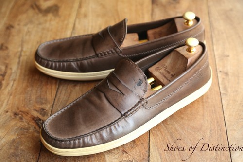 Chaussures cuir marron tods - marron,