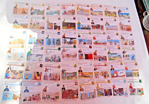 Gros lot mini fiches tintin - fiches,
