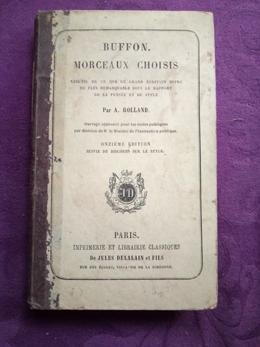 Circa 1876 buffon morceaux - :,