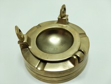 Cendrier en laiton - déco marine (hublot)