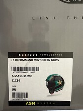 Casque Airoh J 110 Command Mint Green Brillant Taille M 57/58