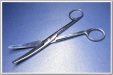 Vintage instrument médical paire de ciseaux ~acier inoxydable #54241