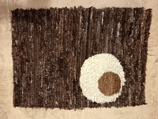 VINTAGE TAPIS EN LAINE EGE RYA RUG DESSO ? 75CM X 105CM