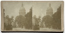 FRANCE Boulogne-sur-Mer Cathédrale c1900 Photo Stereo Vintage Citrate 
