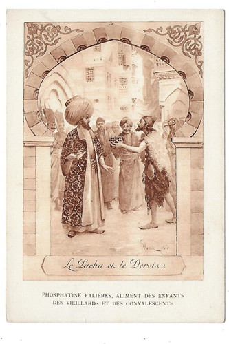 Ancien carton pub phosphatine - carton,