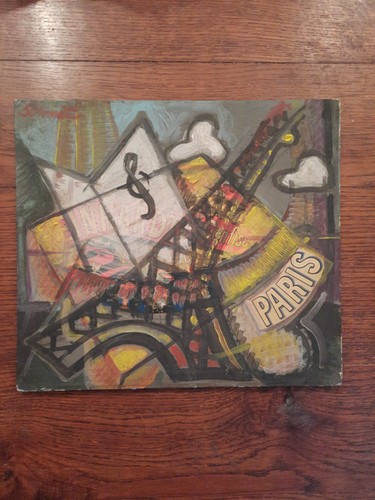 Huile carton tableau paris - tableau,