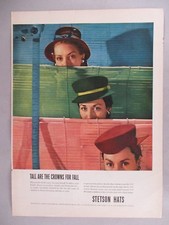 Stetson Hat PRINT AD - 1945 ~~