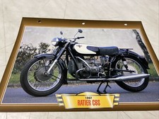Ratier 600 C6S 1962 fiche carte moto passion collection Atlas