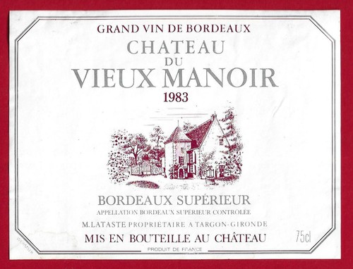Etiquette bordeaux - etiquette,
