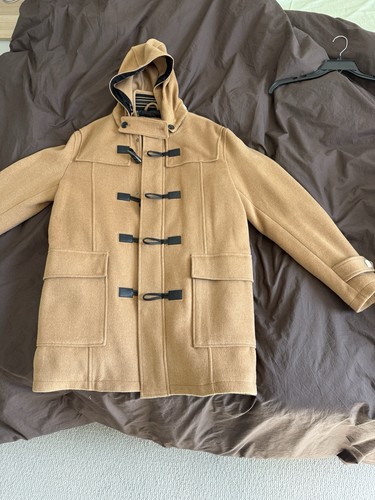 Zara men beige hooded - men's,