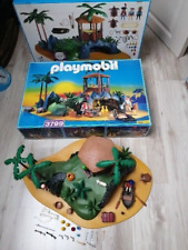 Playmobil 3799 - avec boite d'origine - ile aux pirates - barque trésor Robinson