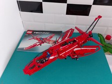 Lego ancien technic vendu monté avion jet supersonic rouge 9394