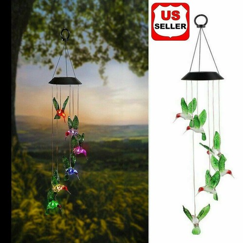 Solar powered led hummingbird - powered,